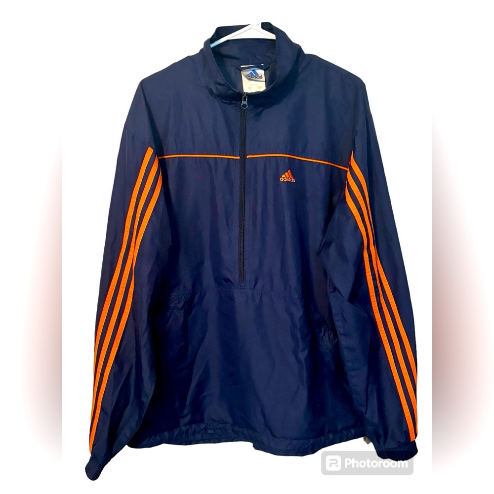 Adidas Vintage Pull Over Windbreaker Jacket
